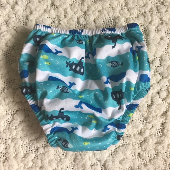 NWOT iPlay Ultimate Swim Diaper Whales Fish 6 mths - Picture 2 of 5